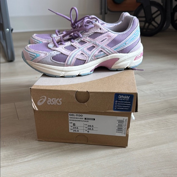 Asics Pink and White Sneakers Mesh Upper gel-1130 - Picture 1 of 5